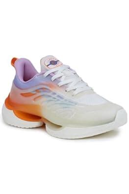 Buy ABROS ASSB0169 Boys Walking/Running Sports Shoes White/Orange at ...