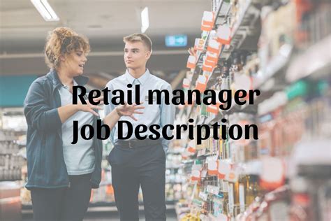 Image result for Retail Manager Job Description Sample
