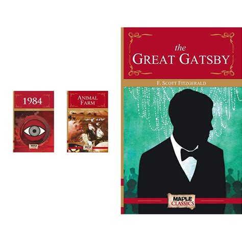1984, Animal Farm (Set of 2 Books) + The Great Gatsby (Maple Classics ...