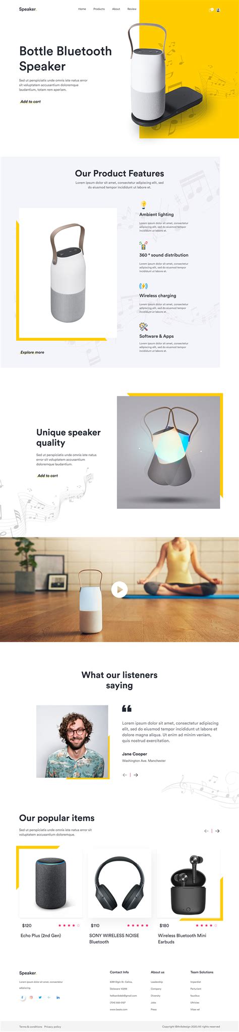 Image result for Product Landing Page JavaScript Project