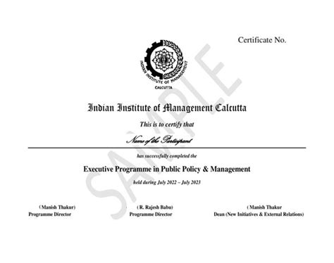Executive Programme in Public Policy and Management (EPPPM) | IIM Calcutta
