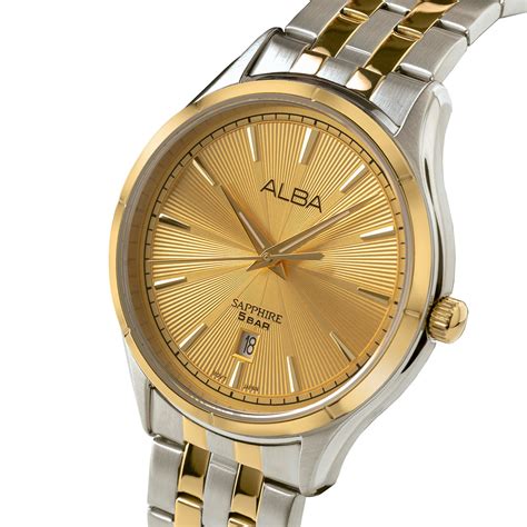 AS9T64X1 Golden Poppy Patterned Dial Quartz Watch – ALBA WATCHES INDIA