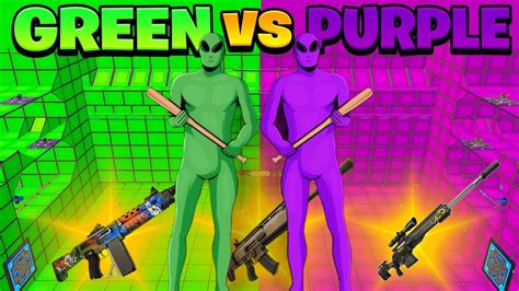 CRAZY GTA GREEN VS PURPLE 👽 - Fortnite Creative Map Code - Dropnite