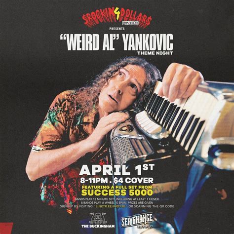 R4D$ presents: Weird Al & Musical Comedy night with Success 5000!, The ...