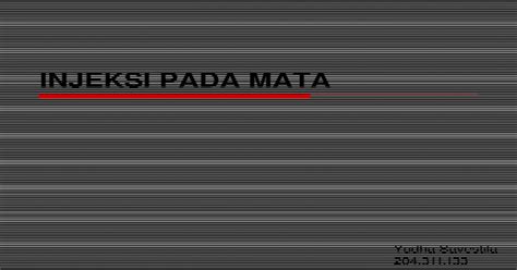 Injeksi Pada Mata