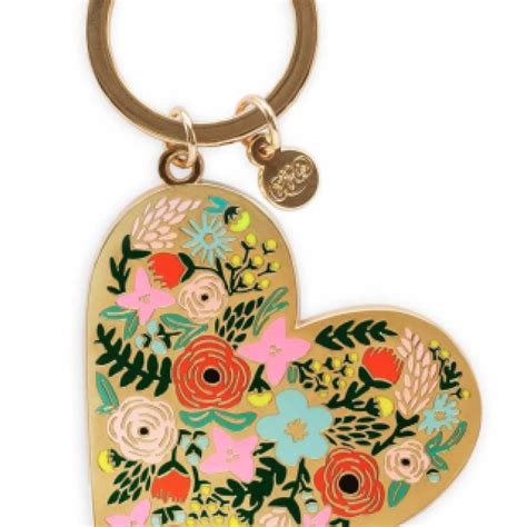 Floral Heart Keychain / 1 VE