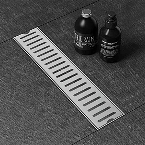 Ruhe® Vertical Shower Drain Channel | 12 × 4 Inches | 304 Stainless ...