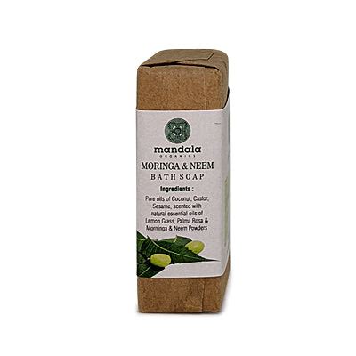 Moringa & Neem Handmade Soap 75 gms – Mandala Organics