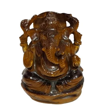 Tiger Eye Semi Precious Ganesha -270GM : Amazon.in: Home & Kitchen