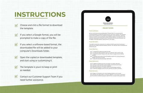 Image result for Project Scope Template Word