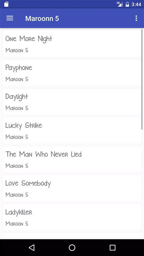 Love Somebody Maroon 5 Lyrics
