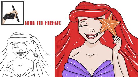 Image result for Step by Step Drawing Ariel