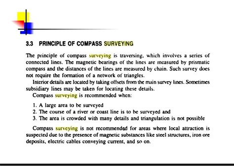 Principle of compass surveying recommended them - Civil engineering ...