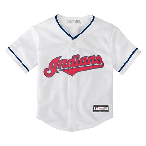 Cleveland Indians Baby White Home Jersey - Detroit Game Gear