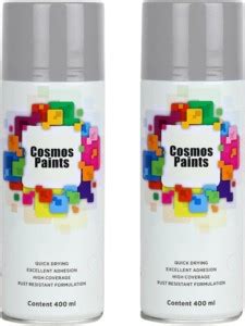 Cosmos Silver Spray Paint 400 ml Price in India - Buy Cosmos Silver ...