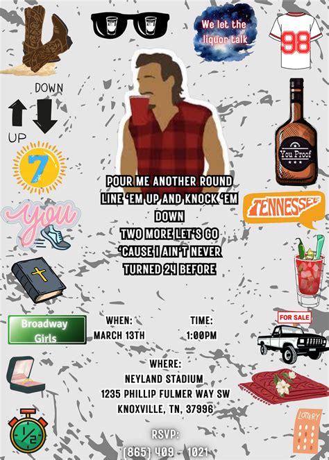 Morgan Wallen Birthday Invitation - Etsy