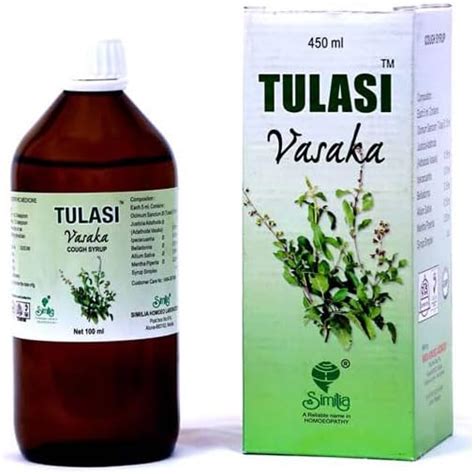 SIMILIA Tulasi Vasaka 450ml - Ayurvedic Cough Syrup for Bronchial ...