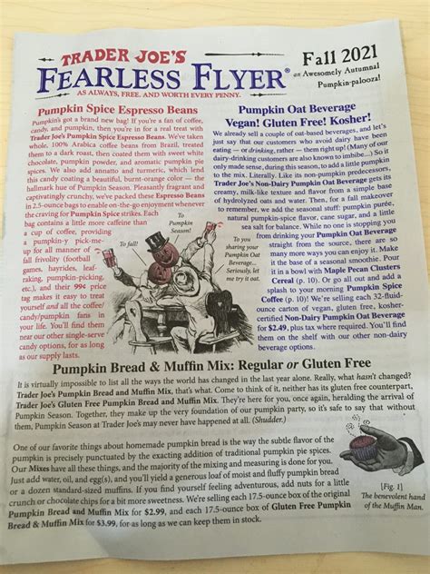 Trader Joe’s Weekly Ad September, Fall 2021 Fearless Flyer - Trader Joe ...