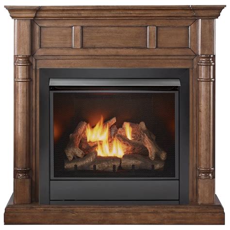 Duluth Forge 55-in Walnut Ventless Natural or Liquid Propane Gas ...