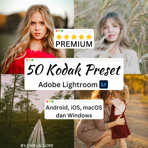 Jual PROMO 50 PREMIUM Preset Lightroom KODAK Style (Android, iOS ...