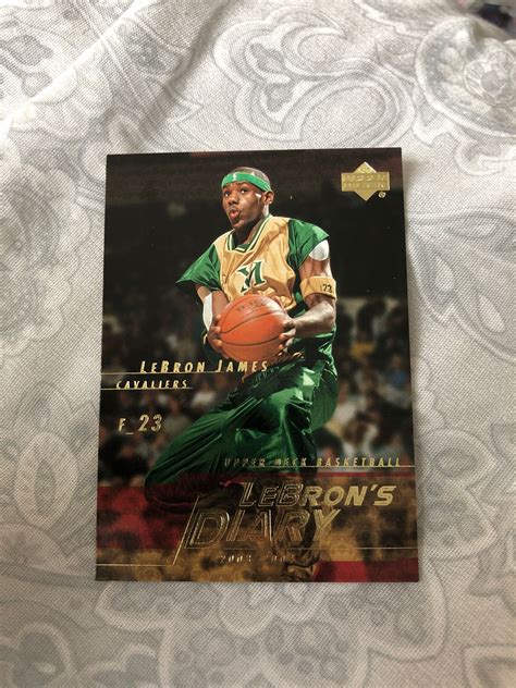 LeBron James Rookie Card 2003-2004 Upper Deck Lebron's Diary Card#LJ4 ...