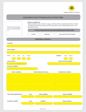 Nta Assessor And Moderator Application Form - Fill Online, Printable ...