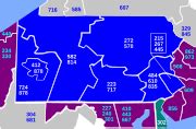 Image result for 908 Area Code Map