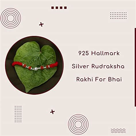 Buy Njels™ Rakhi 925 BIS Hallmarked Handmade Original Silver Stylish ...