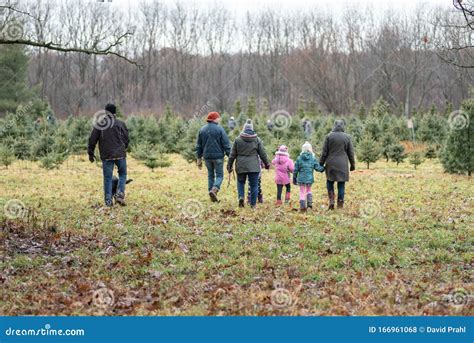 Spring Grove, IL/USA â€“ December 01 2019: Family Walking Around at ...