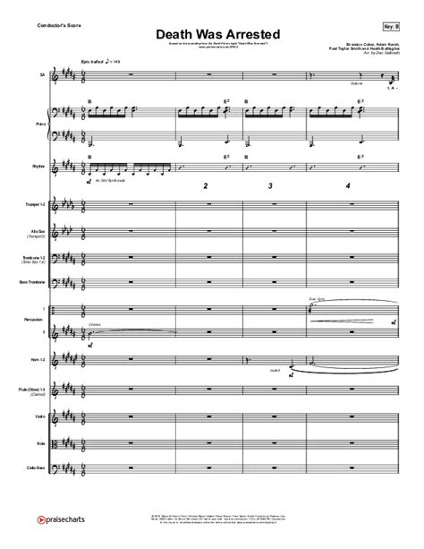 Death Was Arrested Orchestration (North Point Worship) - PraiseCharts