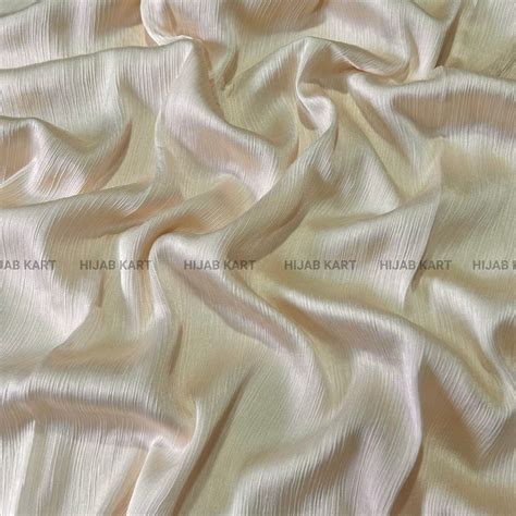 Textured Crepe Satin Hijab- Corn Silk – Hijab Kart