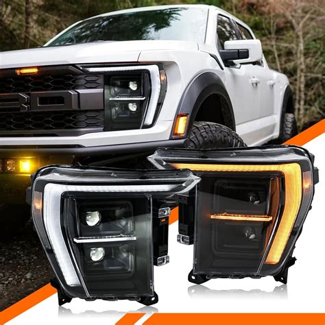 Amazon.com: COOLDNA Headlights for 2021-2023 Ford F150 Headlight ...