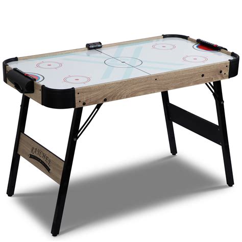 RayChee 48in Air Hockey Table, Foldable, LED Score, 2 Pucks/2 Pushers ...