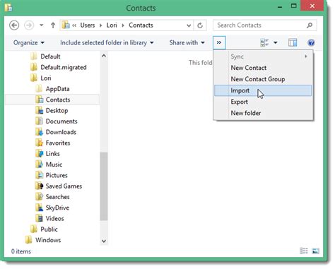 Image result for Import VCF Files into Windows Contacts