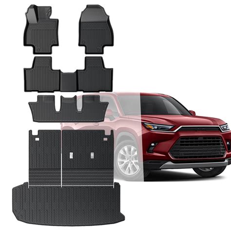 HOUCLEMIC Floor Mats for Grand Highlander Accessories, Cargo Liner with ...