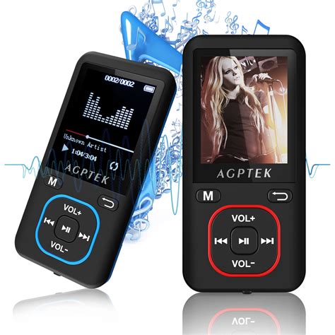 AGPtek MP3 Music Player 2018 Latest Version 8GB 70 Hours Playback Lossless Sound - Walmart.com