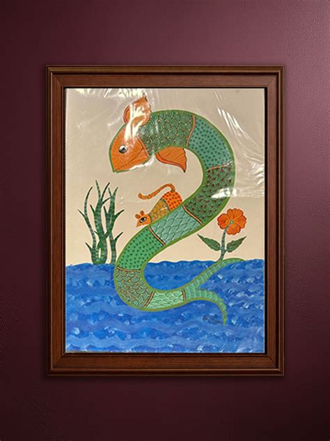 Buy Interconnectedness in Gond Art – Handmade Traditional Art
