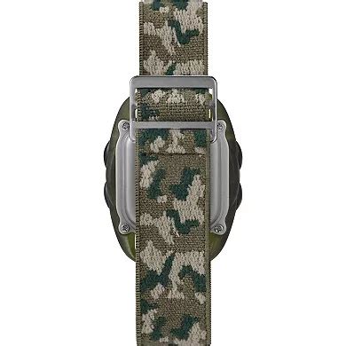 Timex Time Machines® Kids Green Camo Elastic Fabric Strap Digital Watch ...