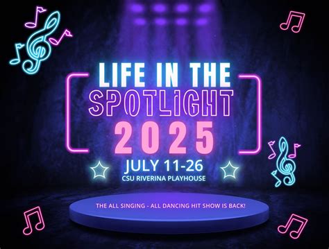 Life In The Spotlight, CSU Riverina Playhouse, Wagga Wagga, 25 July ...