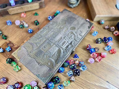 Buy Cthulhu Dice Box: Wooden RPG Dice and Accessory Storage Online in ...
