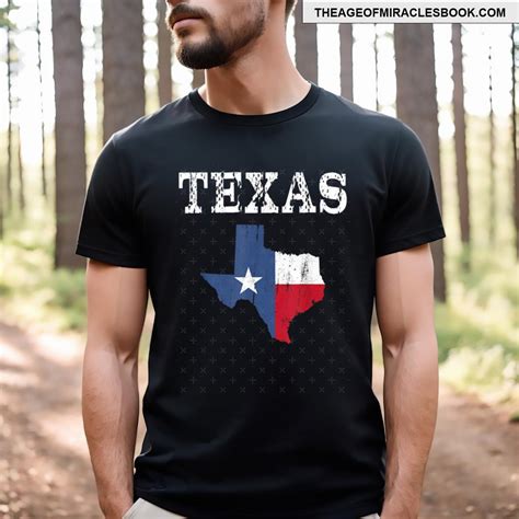 Texas State Flag Map T-shirt