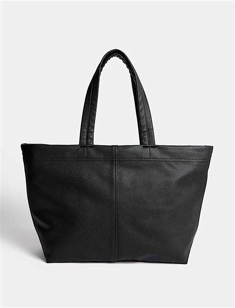 Buy Faux Leather Tote Bag at Marks & Spencer