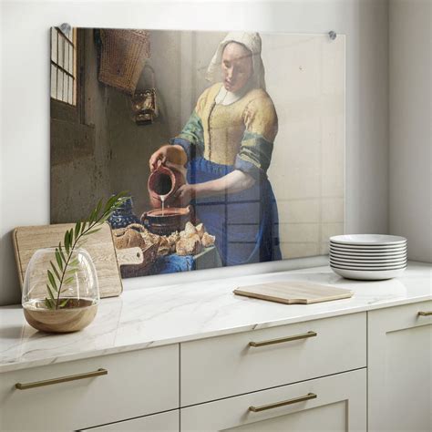 Splashback Vermeer - the Milkmaid | wall-art.com