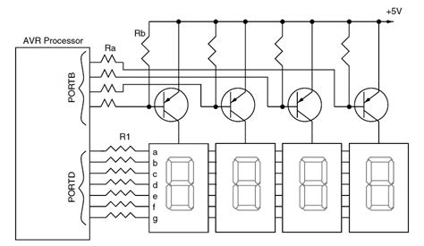Image result for Seven Segment Display Connection