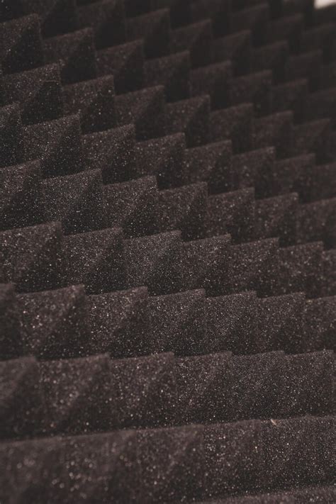 Close up of studio sound acoustical foam background | Premium Photo