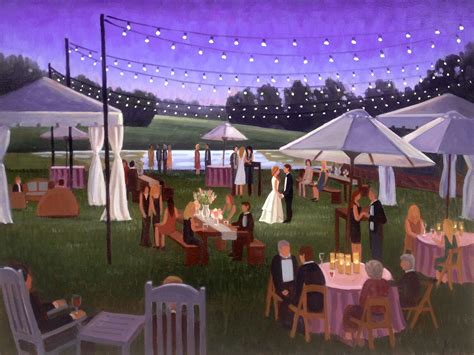 Country Club of Landfall Wedding Painting
