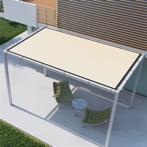 E&K Sunrise Waterproof Pergola Cover Gazebo Canopy Sun Shade Sail ...