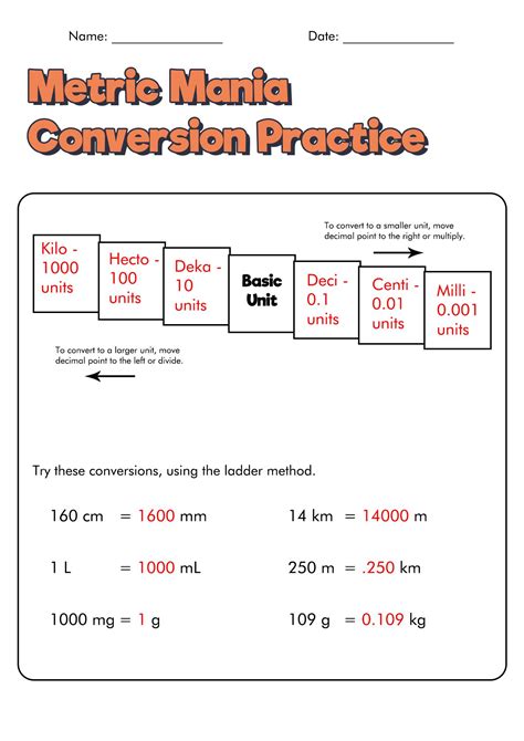 Metrics And Measurement Worksheet Answers