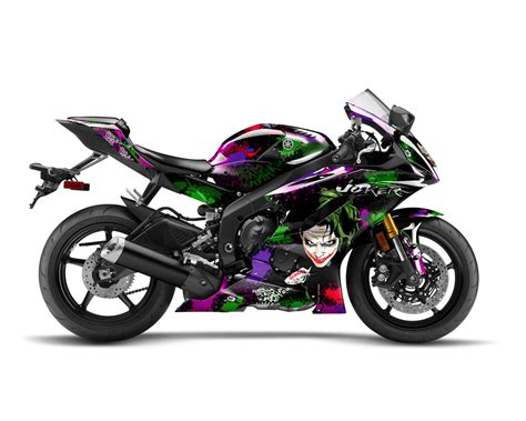 Spinning Stickers Joker Graphics Kit For Yamaha YZF-R6 2017-21 ...