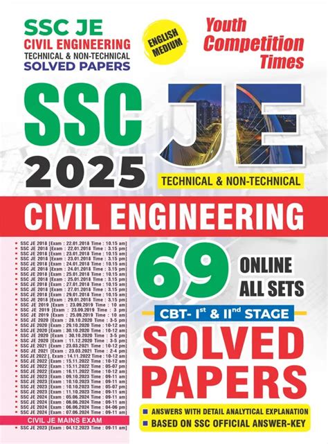 Yctbooks POD) English medium) SSC JE CIVIL Engineering Technical & Non ...